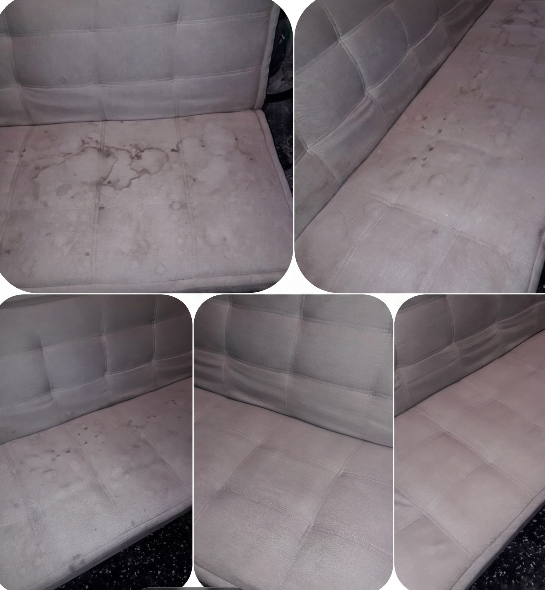 Detalle de trabajo de limpieza realizado
